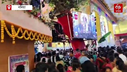 কয়েক কেজি সোনার গয়নায় সুসজ্জিত কৃষ্ণনগরের বুড়িমা, নবমীতে লক্ষ ভক্তের ভিড়
