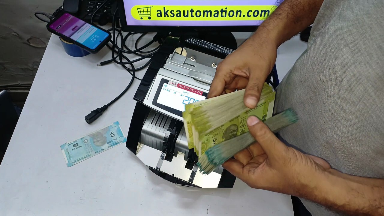 सबसे सस्ती नोट गिनने की मशीन | Cheap Cash Counting Machine | Cheapest Money Counting Machine from Aks Automation Delhi