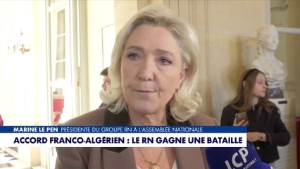 Marine Le Pen célèbre une journée historique pour le RN avec l'adoption de la résolution contre les accords franco-algériens 🇫🇷