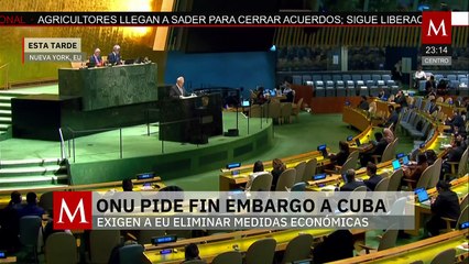 ONU exige a Estados Unidos levantar el bloqueo económico a Cuba tras 33 votaciones consecutivas