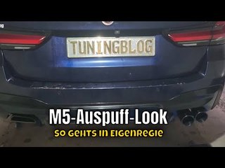 M5-Auspuff-Look für den BMW 540i (G31 LCI Touring) | So einfach geht der Umbau der Endrohre
