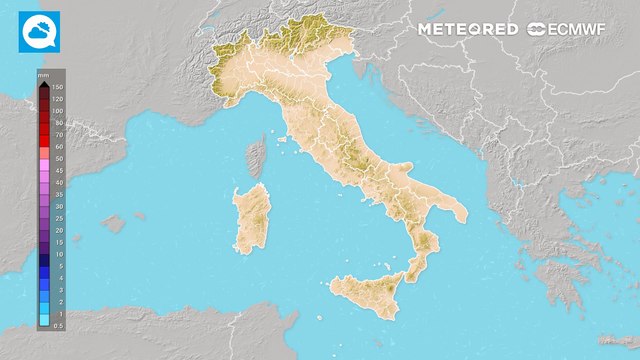 Giovedì 30 ottobre 2025: precipitazioni abbondanti nelle prossime ore sull'Italia