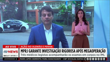 MP-RJ investiga mortes em megaoperação nos complexos da Penha e Alemão