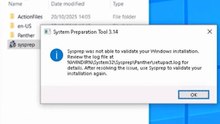 Sysprep was not able to validate your windows installation in windows 11/10/8/7/server - Fix Error