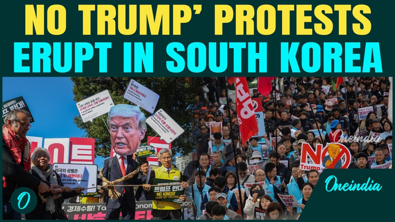 Massive Anti-Trump, Anti-Xi Protests in South Korea| Thousands Rally as Leaders Meet Amidst Backlash