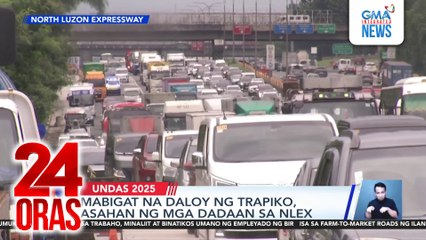 Mabigat na daloy ng trapiko, asahan ng mga dadaan sa NLEX | 24 Oras