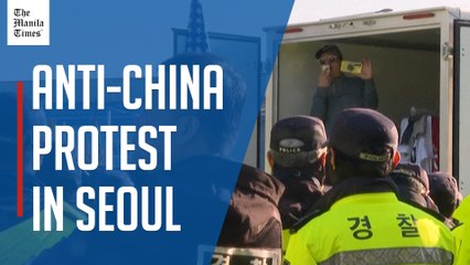 Small anti-China protest in South Korea ahead of Xi-Trump meeting
