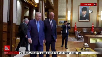 Erdoğan, Almanya Başbakanı Friedrich Merz'i kabul etti