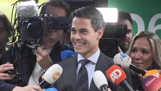 Pays-Bas : Rob Jetten célèbre son succès électoral après les législatives