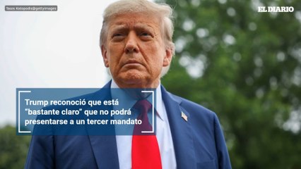 Trump reconoció que está “bastante claro” que no podrá presentarse a un tercer mandato