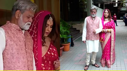Mahima Chaudhary ने 52 Age में Sanjay Mishra से Second Wedding Look Video Viral, Public Reaction
