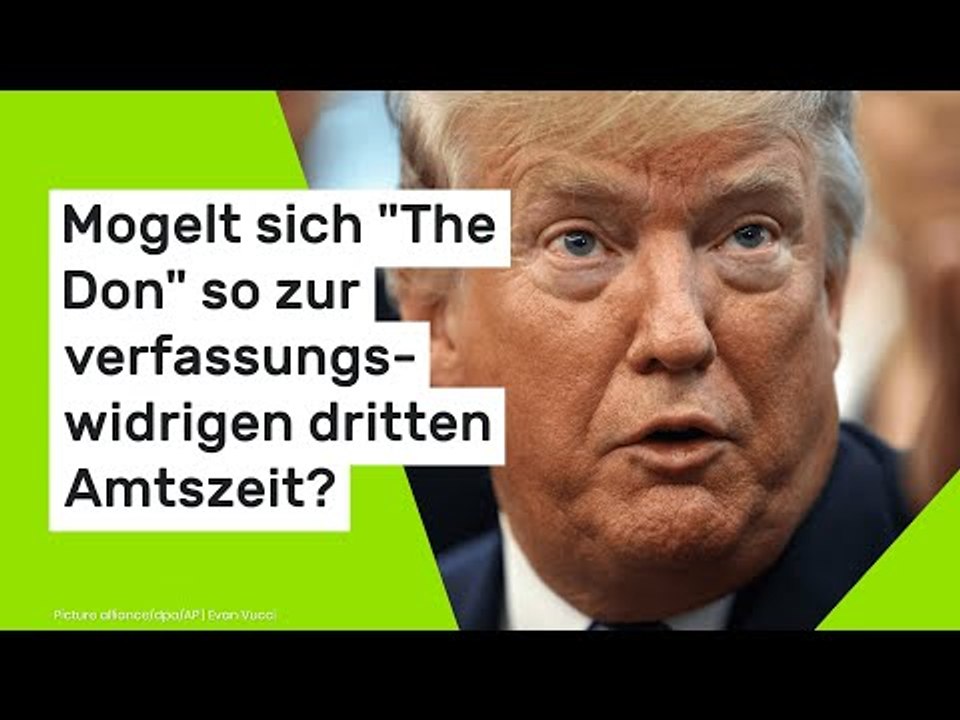 Trump liebäugelt mit 3. Amtszeit: Mogelt sich 'The Don' so zur verfassungswidrigen dritten Amtszeit?