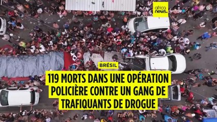 Brésil : 119 morts dans une opération de police contre un gang à Rio de Janeiro