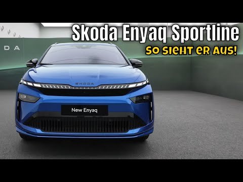 Škoda Enyaq Sportline 2025 – Dynamischer e-SUV mit Matrix-LED | Weltpremiere