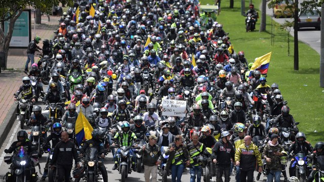 Protestas de motociclistas por restricciones a la movilidad en Halloween iniciaron el jueves