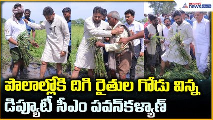 Deputy CM Pawan Kalyan: పొలాల్లోకి దిగి రైతుల గోడు విన్న డిప్యూటీ సీఎం పవన్ కళ్యాణ్ | Asianet Telugu