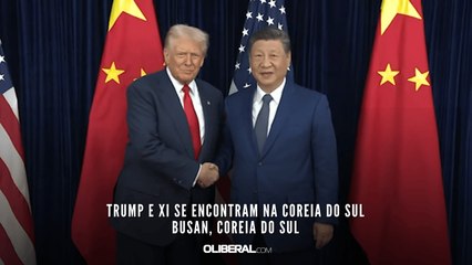 Trump e Xi se encontram na Coreia do Sul Busan, Coreia do Sul