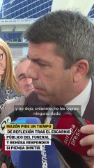 Mazón reflexionará tras las críticas en el funeral de la dana