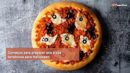 Consejos para preparar una pizza tenebrosa para Halloween