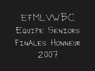 BASKET finale honneur 2006/2007