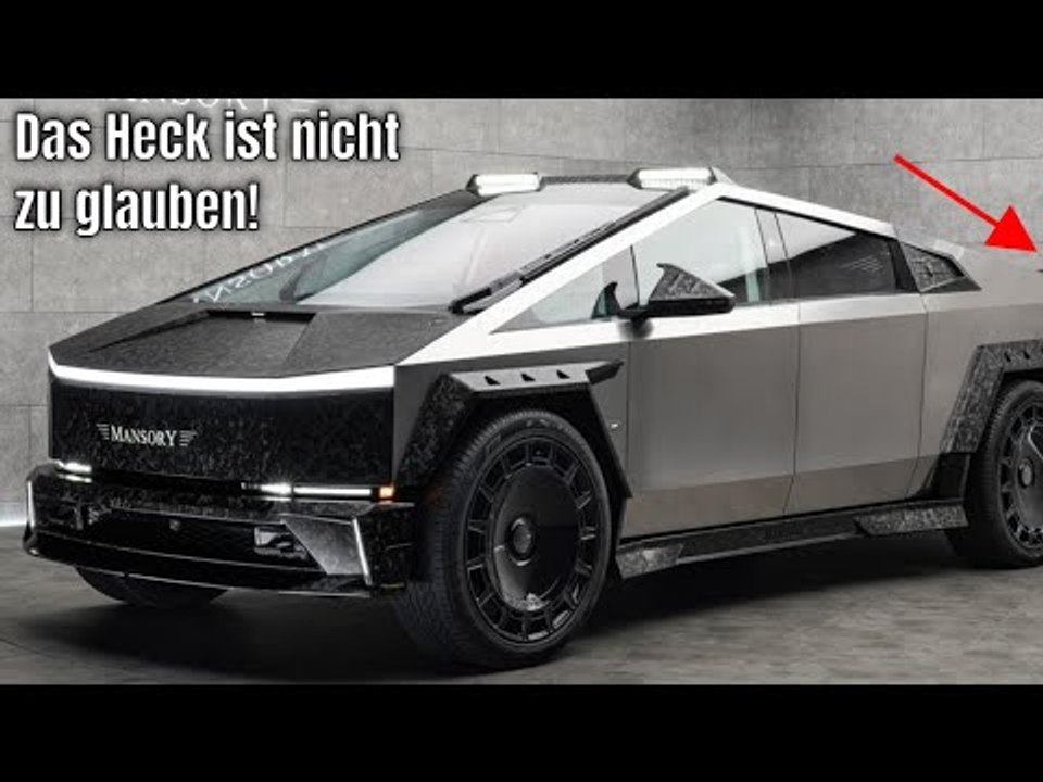 Richtig krank!!! MANSORY Elongation | irrer Widebody Tesla Cybertruck auf 26 Zöllern