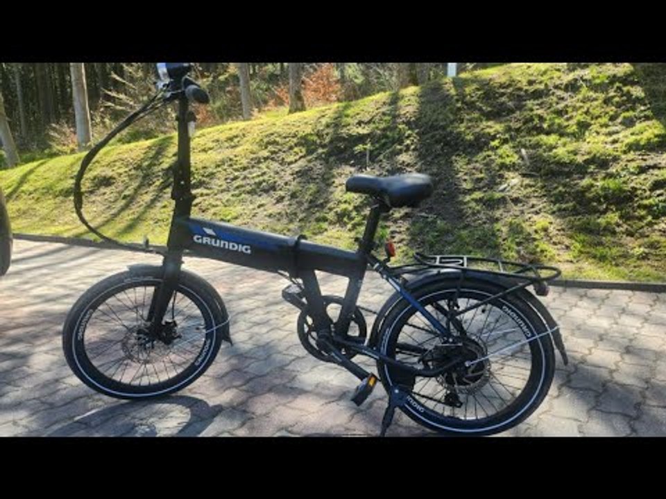 Grundig E20: Faltrad-E-Bike mit 30 Nm & 252 Wh & Gerundig Bike Tracker (Airtag) im Check