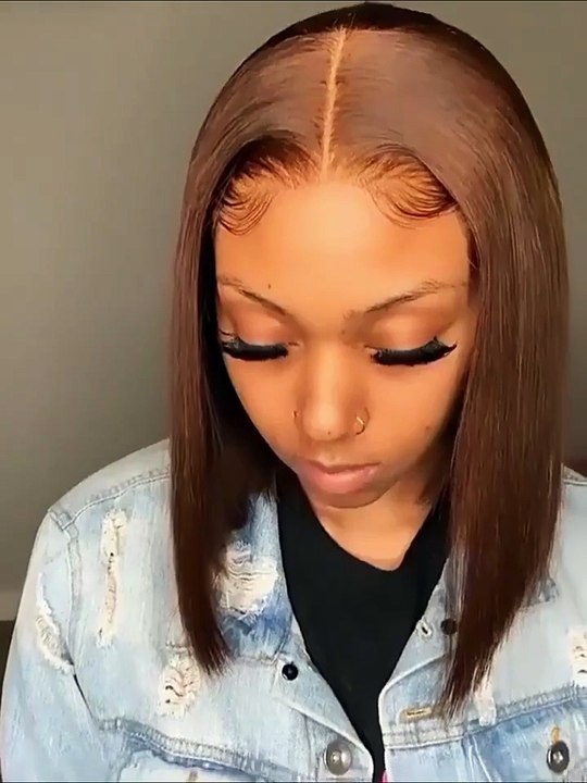 Chocolate brown Bob wig