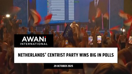 Netherlands' centrist party wins big in polls
