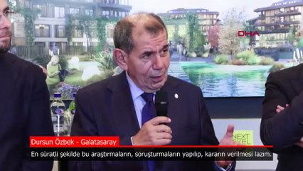 Dursun Özbek: Bahis soruşturmasında en süratli şekilde kararın verilmesi lazım