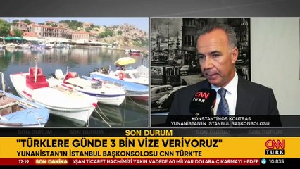 Yunanistan'ın İstanbul Başkonsolosu CNN TÜRK'te: "Atina-Ankara arasında gerilim yok"