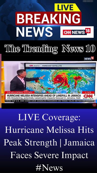 LIVE Coverage: Hurricane Melissa Hits Peak Strength | Jamaica Faces Severe Impact #News