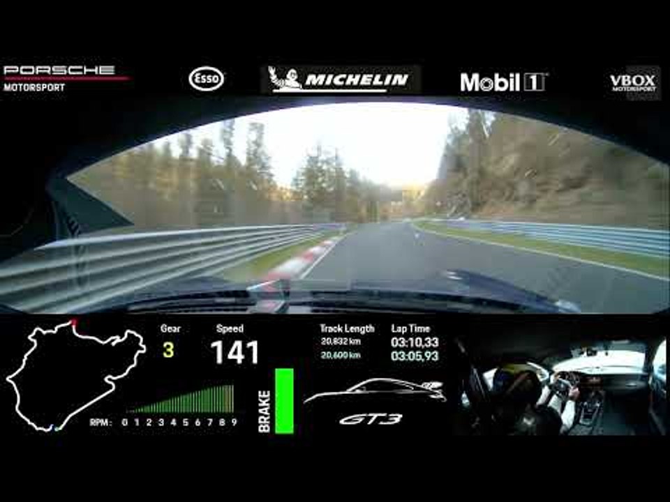 Porsche 911 GT3 (992.2) | Nürburgring-Rekord für Handschalter - volle Runde (6:56,294 min.)