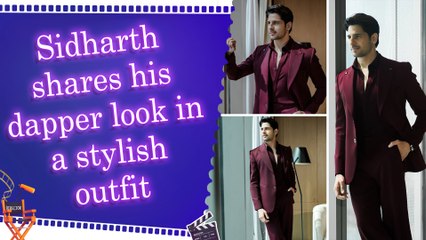 Sidharth Malhotra stuns in maroon suit, shares glimpses of his style on internet