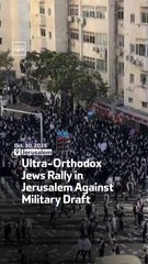 Ultra-Orthodox Jews Rally in Jerusalem Against Military Draft