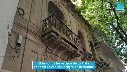 El temor de los vecinos de La Plata por otro balcón con peligro de derrumbe