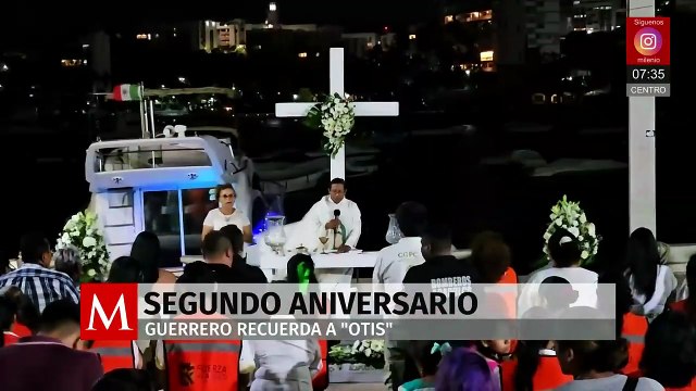 Realizan homenaje a afectados por el huracán Otis en su segundo aniversario