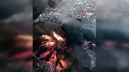 Yıldırım Ateşin Ortasına Düştü!