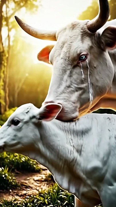 Brave Cow Saves Her Baby from a Deadly Black Tiger Attack 🐄🐅 | Emotional Animal Rescue Story