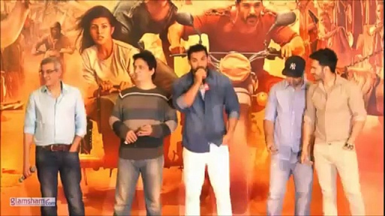 Looks like John Abraham and Varun Dhawan are on a mission impossible, stealing popcorn right from the audience’s hands! 🍿😄 Get ready for some fun chaos!  #glamsham #johnabraham #varundhawan #bollywoodfun #popcornheist #movievibes #cinemafever  glamsham,