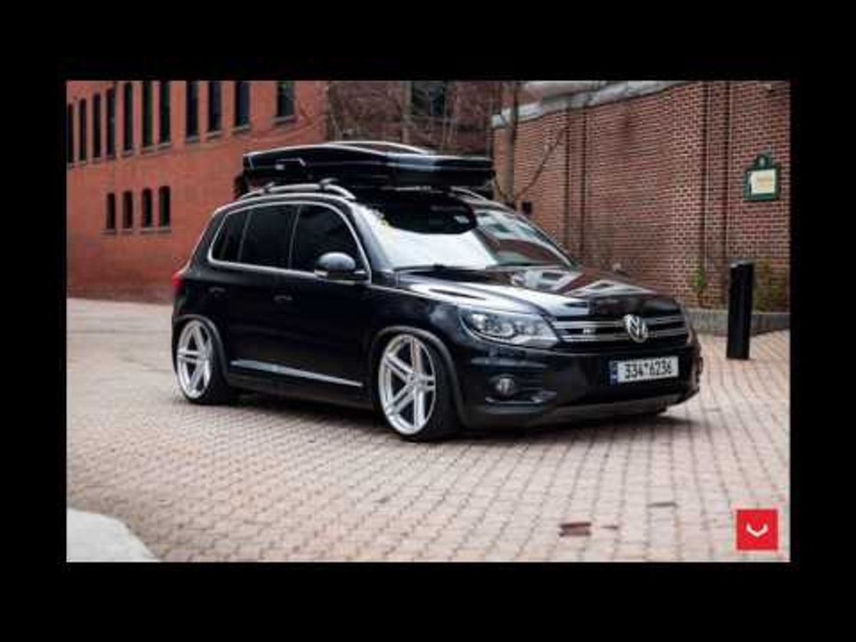 Dia Show Tuning Vossen Wheels VFS 5 Alufelgen am VW Tiguan mit Dachbox