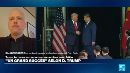 Taxes, terres rares : accords commerciaux avec Pékin d'un "grand succès" selon Trump