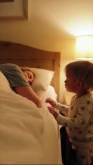 Baby Wakes Up Mom at Midnight for Candy 😂🍬👶