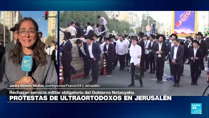 Informe desde Jerusalén: ultraortodoxos israelíes protestan en masa contra el reclutamiento militar