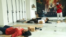 Yoga poses at rishikesh yoga valley