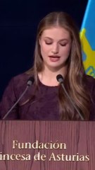 Recordamos el último discurso de la princesa Leonor en los Princesa de Asturias