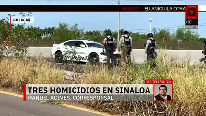 Culiacán registra 3 homicidios y 3 denuncias por desaparición, informa Fiscalía