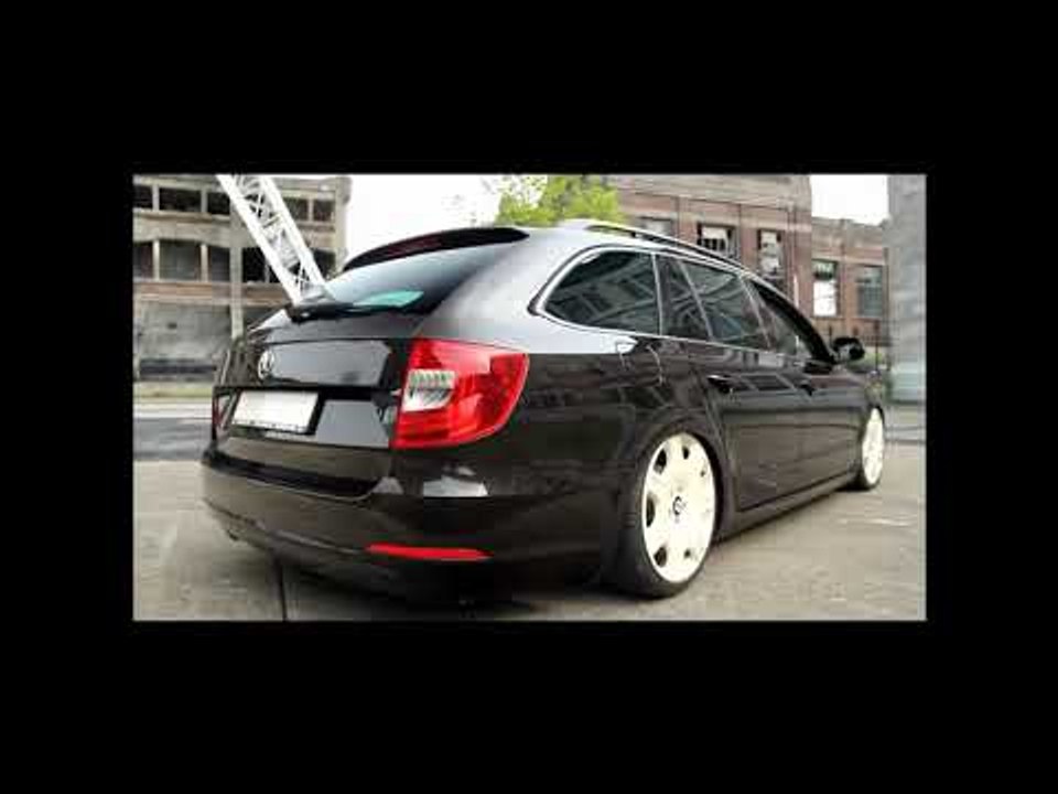 Tuning Skoda Superb mit Airride Luftfahrwerk und OEM Bentley Felgen