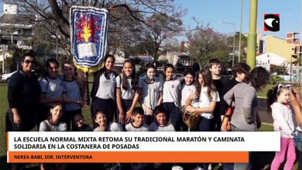 La Escuela Normal Mixta retoma su tradicional maratón y caminata solidaria