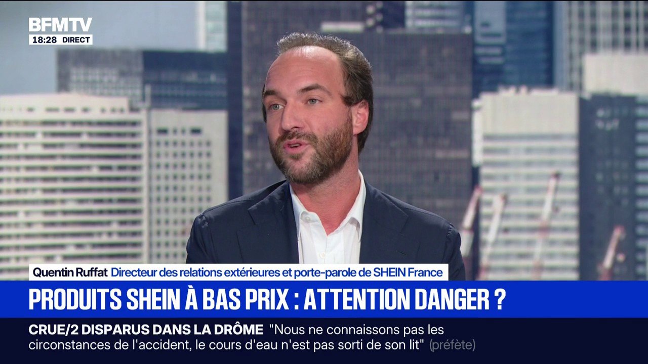 Shein: "Je suis un acteur du pouvoir d'achat", déclare Quentin Ruffat, porte-parole de la marque en France