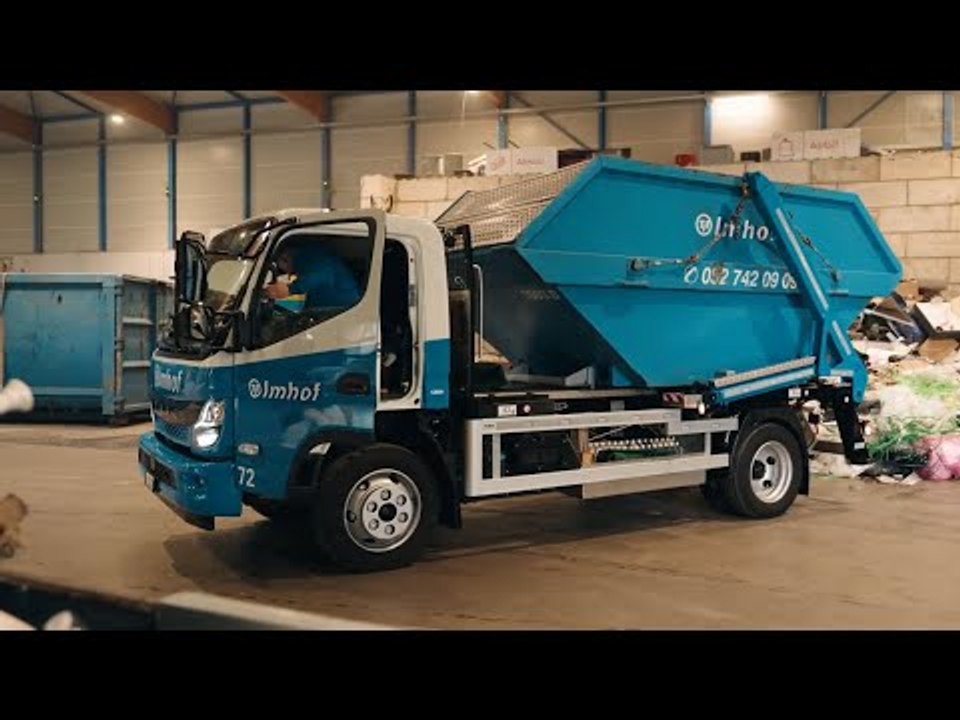 FUSO eCanter: TIT Imhofs erster vollelektrischer Absetzkipper im Einsatz